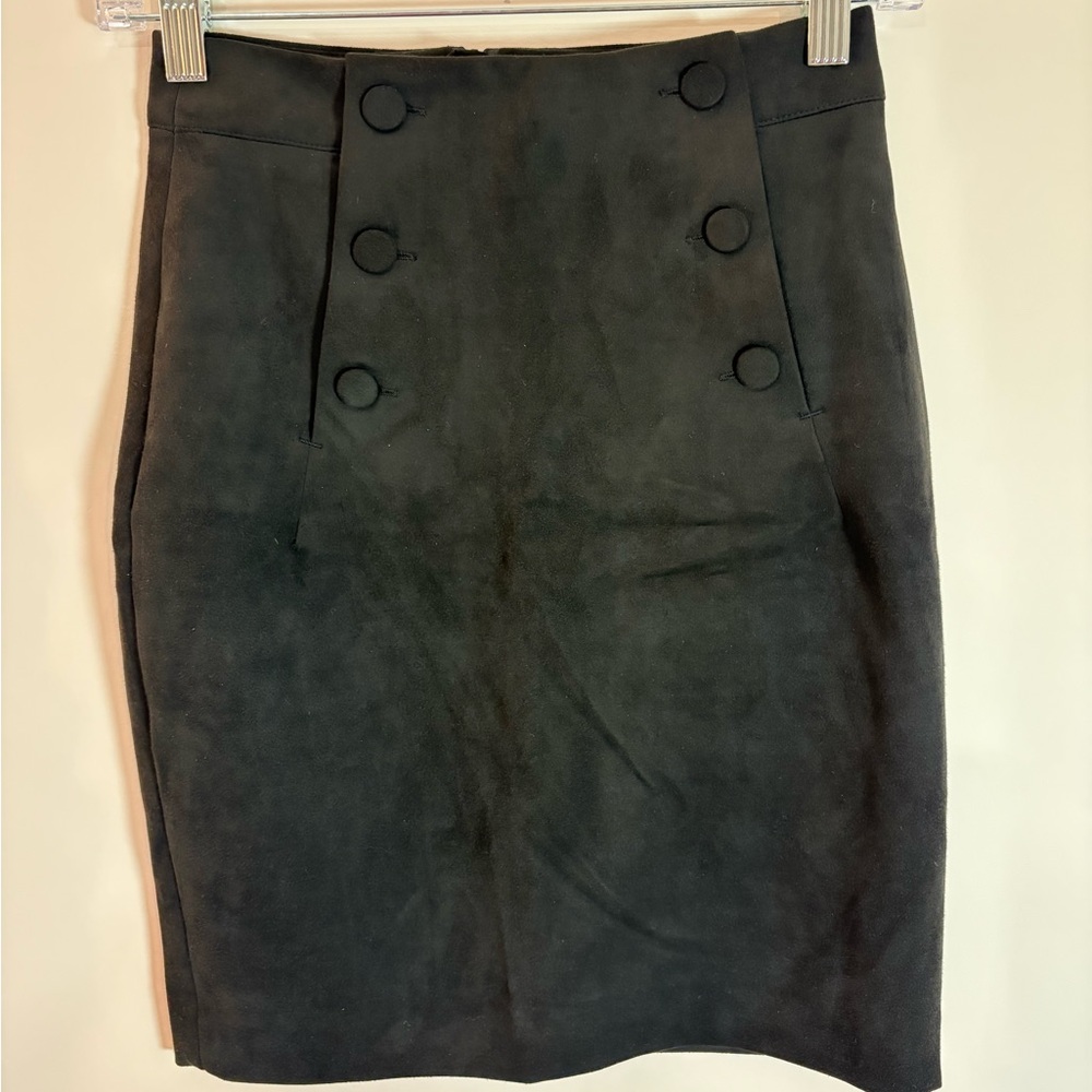 H&M Black Double-Breasted Skirt